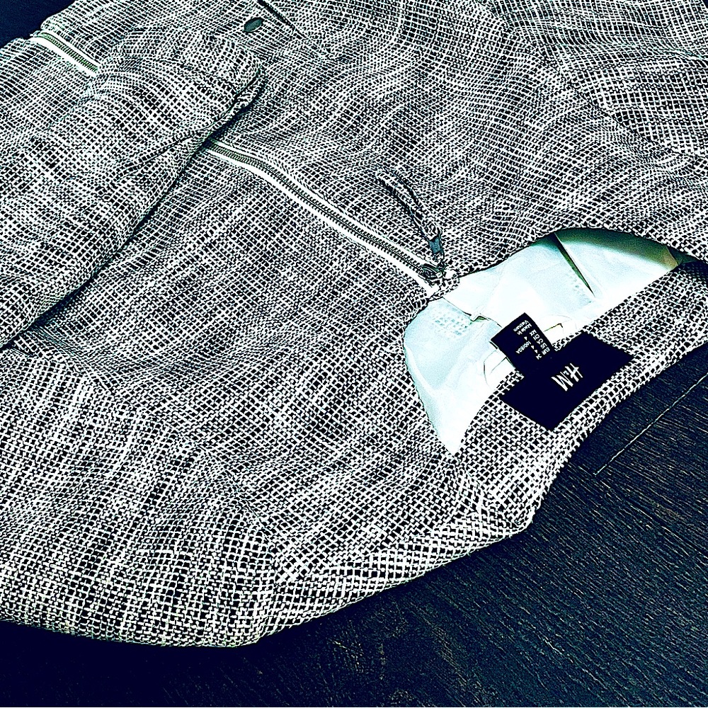 H&M Black and White Blazer Jacket